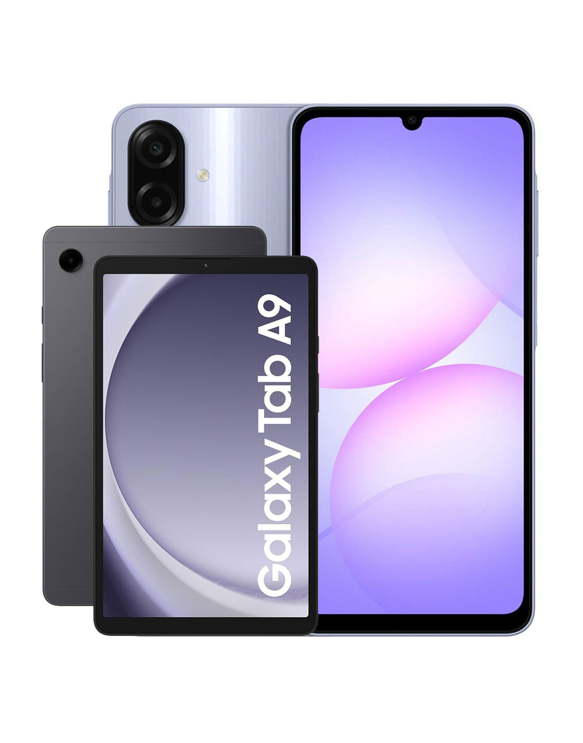 Samsung Galaxy A07 4GB 128GB 4G - Light Violet (Brand New) + Samsung Galaxy Tab A9 (2023) 8.7-inch 4GB 64GB Wifi Only - Graphite (Brand New)