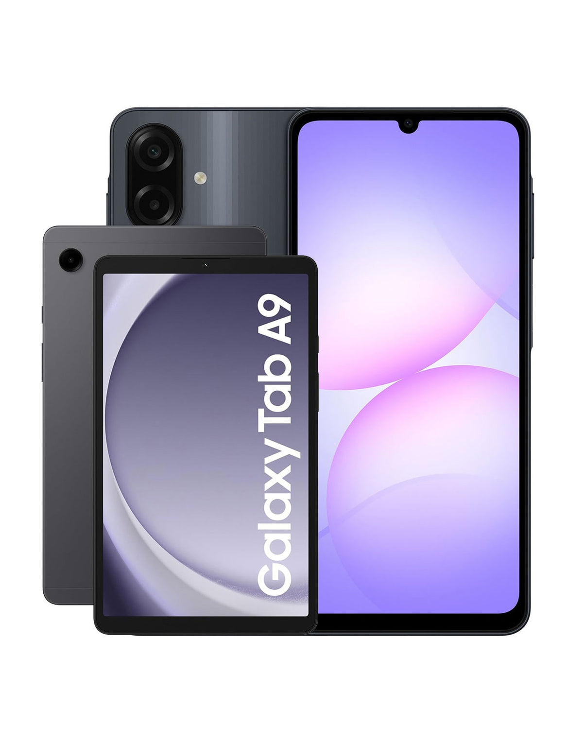 Samsung Galaxy A07 (2025) 4GB 64GB 4G Dual Sim - Black (Brand New) + Samsung Galaxy Tab A9 (2023) 8.7-inch 4GB 64GB Wifi Only - Graphite