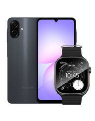 Samsung Galaxy A07 (2025) 4GB 64GB 4G Dual Sim - Black (Brand New) + Smart Watch (Y23 Ultra) (Bundle Deal)