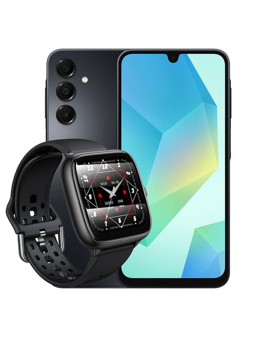 Samsung Galaxy A16 (2024) 4GB 128GB 4G (Brand New) + Hoco Smart Watch (Y36) (Bundle Deal)