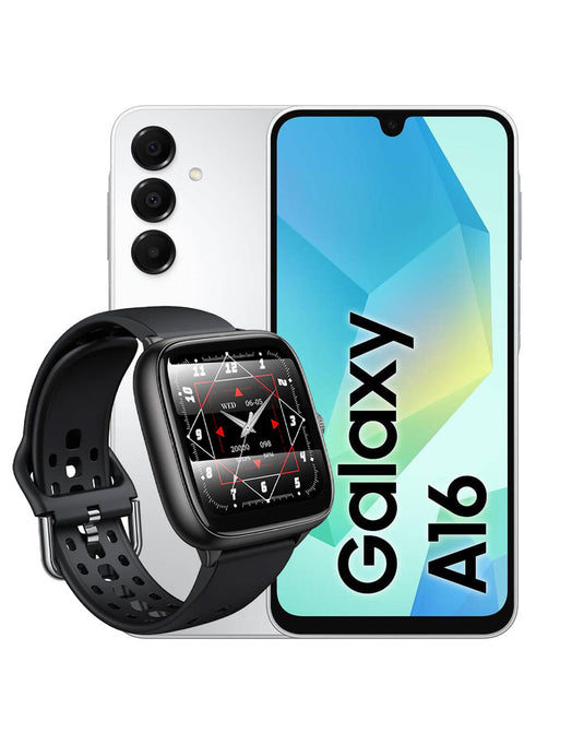 Samsung Galaxy A16 (2024) 6GB 128GB 4G Dual Sim Smart Phone (Brand New) + Smart Sports Watch (Y36) (Bundle Deal)