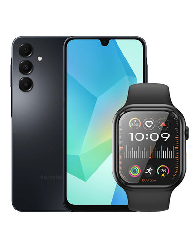 Samsung Galaxy A16 (2024) 4GB 128GB 4G (Brand New) + Hoco Smart Watch (Y23) (Bundle Deal)