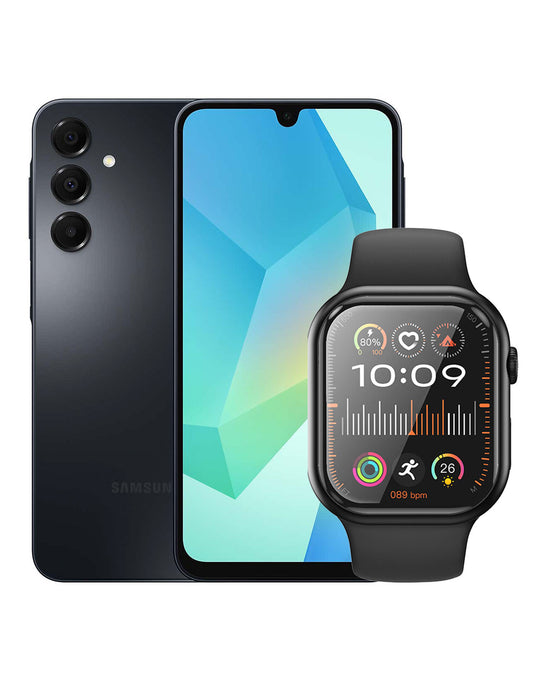 Samsung Galaxy A16 (2024) 4GB 128GB 5G (Brand New) + Hoco Smart Watch (Y23)