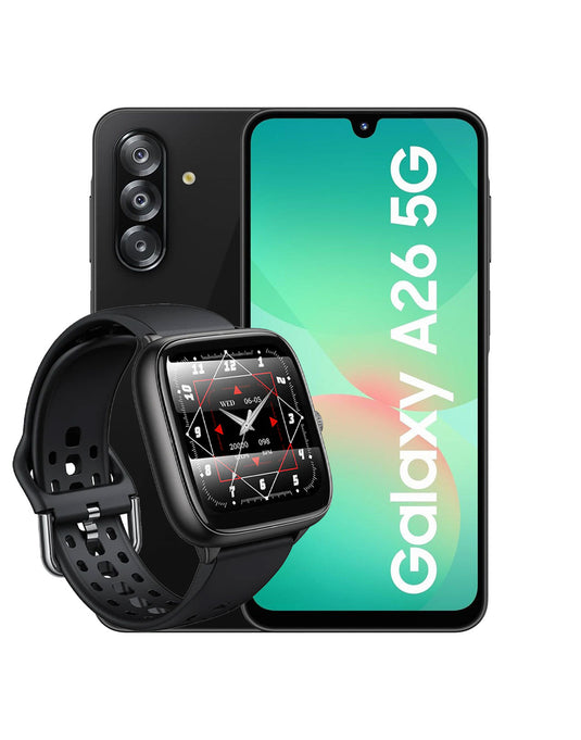 Samsung Galaxy A26 (2025) 6GB 128GB 5G Dual Sim Smart Phone (Brand New) + Smart Sports Watch (Y36) (Bundle Deal)
