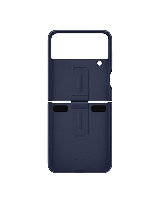 Samsung Galaxy Flip 4 Silicone Cover With Ring - Navy 