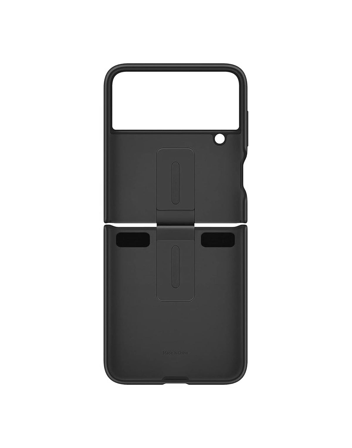 Samsung Galaxy Flip 4 Silicone Cover With Ring - Black