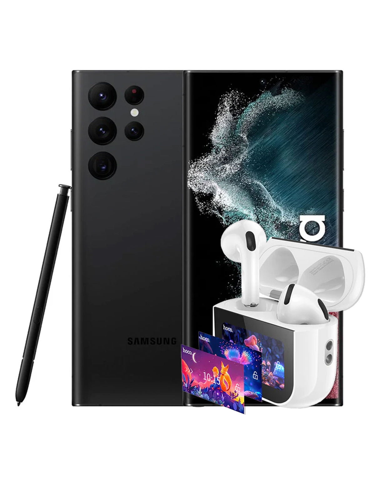 Samsung Galaxy S22 Ultra 12GB 256GB 5G - Phantom Black (Good Pre-Owned) + TWS Bluetooth Earbud (EW82) (Bundle Deal)