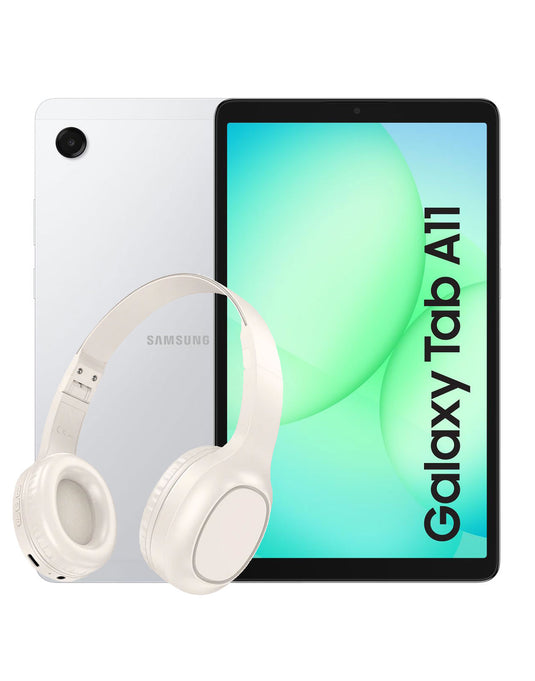 Samsung Galaxy Tab A11 (2025) 8.7-inch 8GB 128GB Wifi Only - Silver (Brand New) + Bluetooth Headset W46 (Bundle Deal)