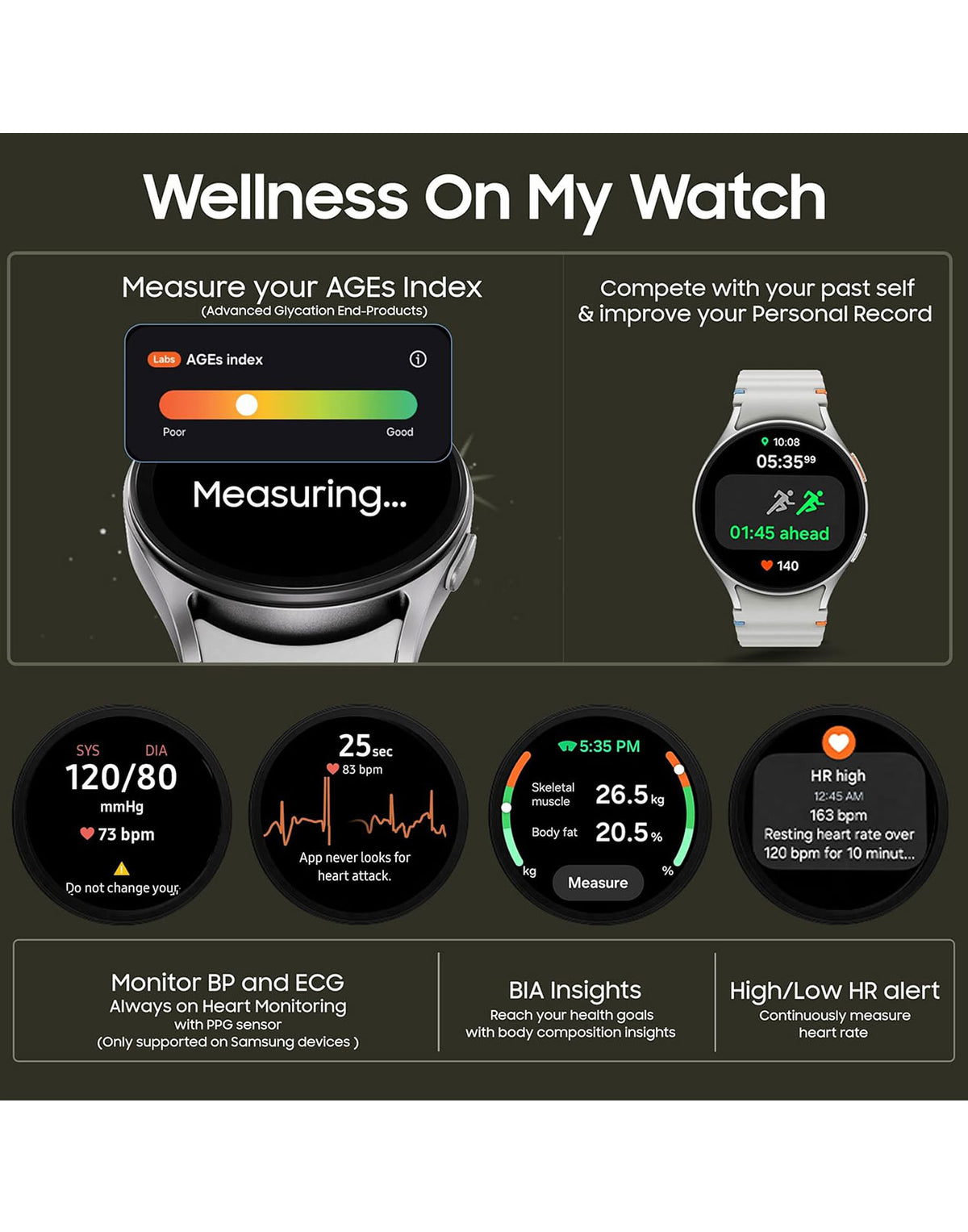 Samsung Galaxy Watch 7 (2024) L310 44MM Bluetooth Smart Watch
