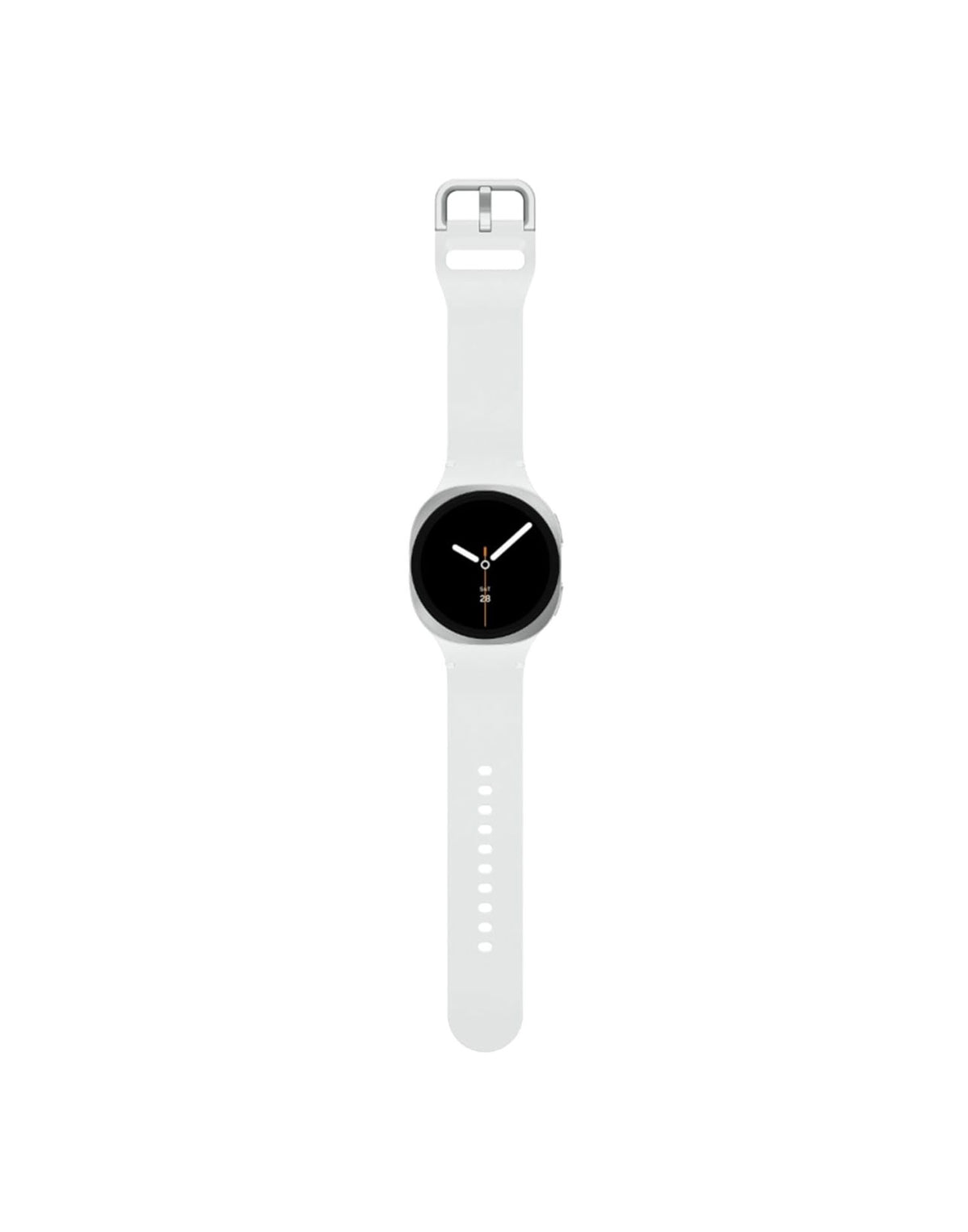 Samsung Galaxy Watch 8 40MM Aluminium GPS White Sports Band - Silver (Very Good-Refurbished)
