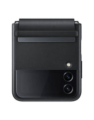 Samsung Galaxy Z Flip 4 Flap Leather Case - Black