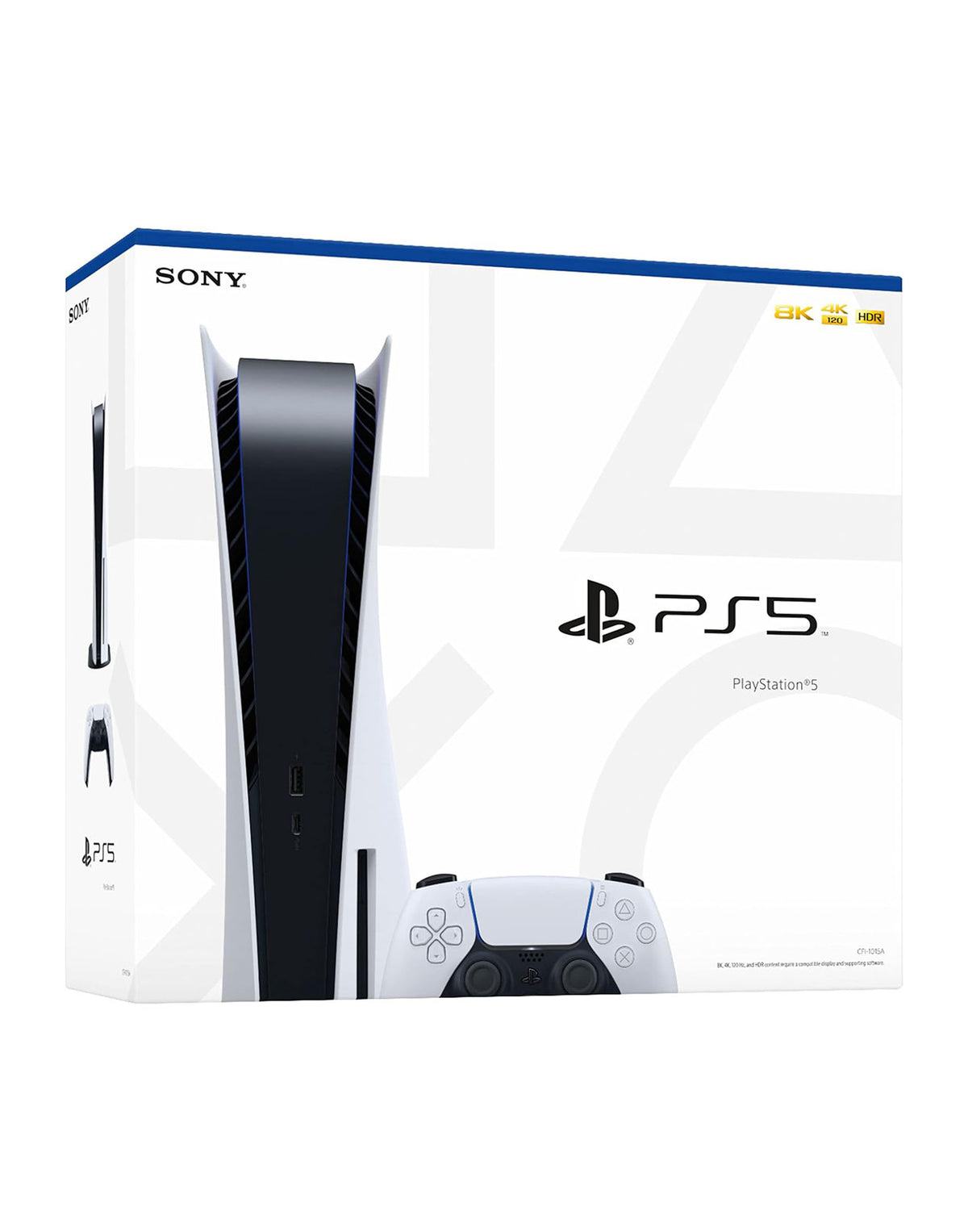 Sony PS5 Disk Edition Console 825GB with Controller - White