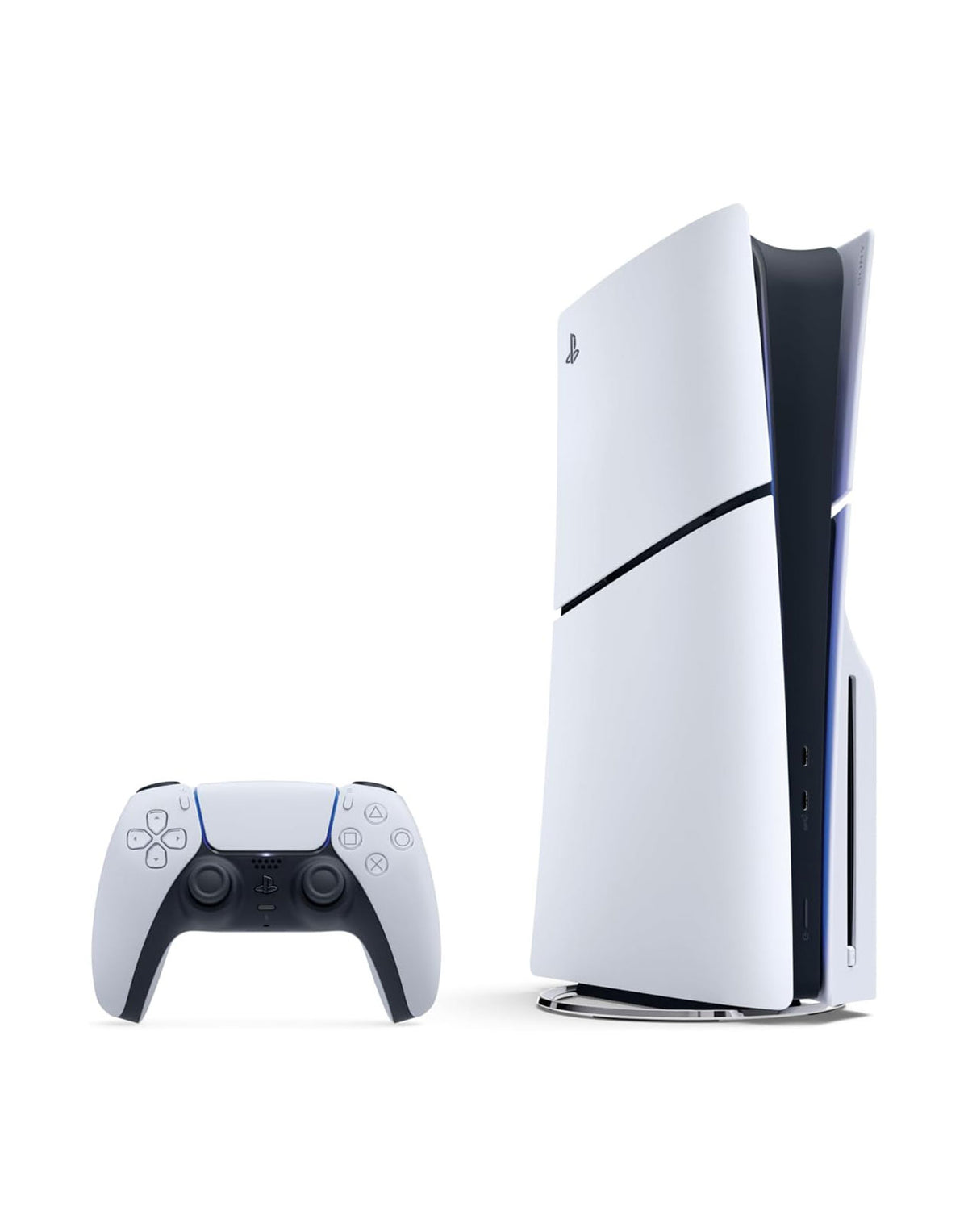 Sony PS5 Disk Slim Console 825GB With Controller, Disk Stand & Accessories - White