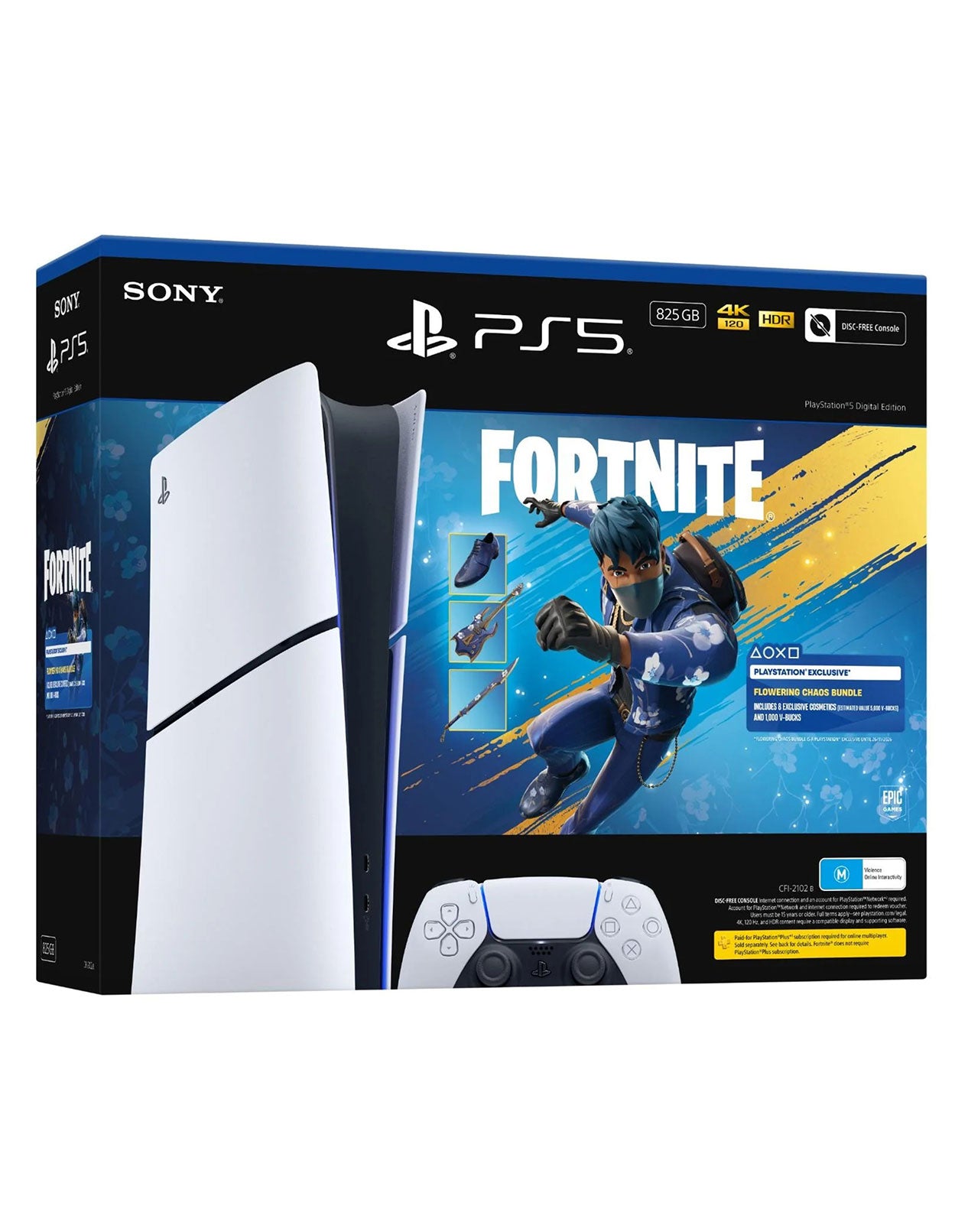 Sony PS5 Slim Digital Edition | 825GB Console | Fortnite Flowering ...