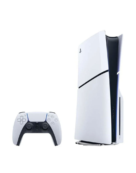 Sony PS5 Disk Slim Console 1TB With Controller, Disk Stand & Accessories - White