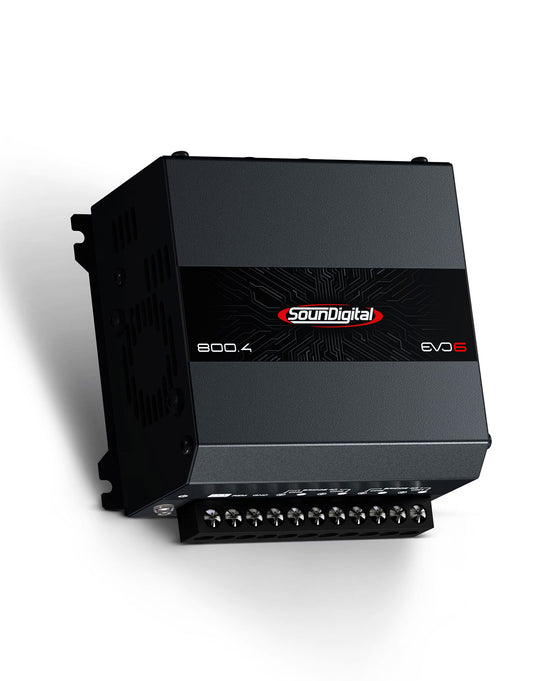 SounDigital EVO6 4CH 800RMS Amplifier - Black