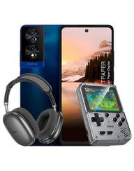 TCL 40 Nxtpaper 8GB 256GB 4G Smart Phone - Midnight Blue (Brand New) + Game Console (GA40) + Bluetooth Headset (W55)