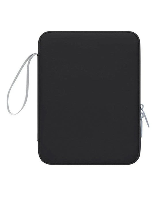 Tablet and Laptop Sleeve 11-inch Multi-Pocket Organizer Case - Black