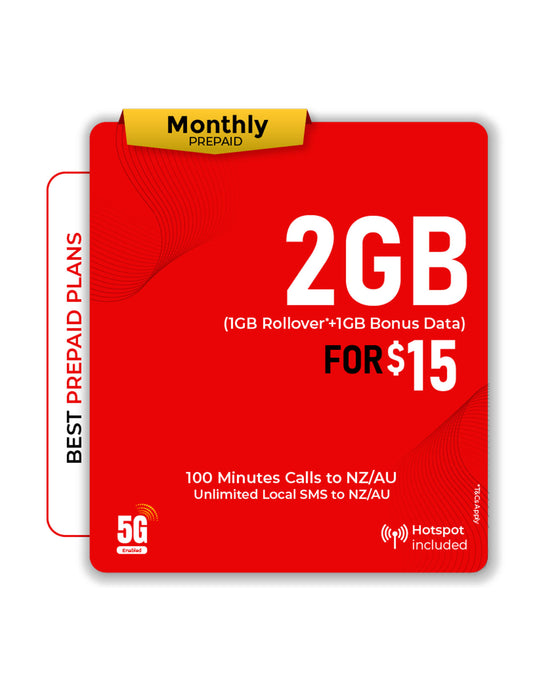 Telsim 2GB Data Prepaid SIM Card 5G