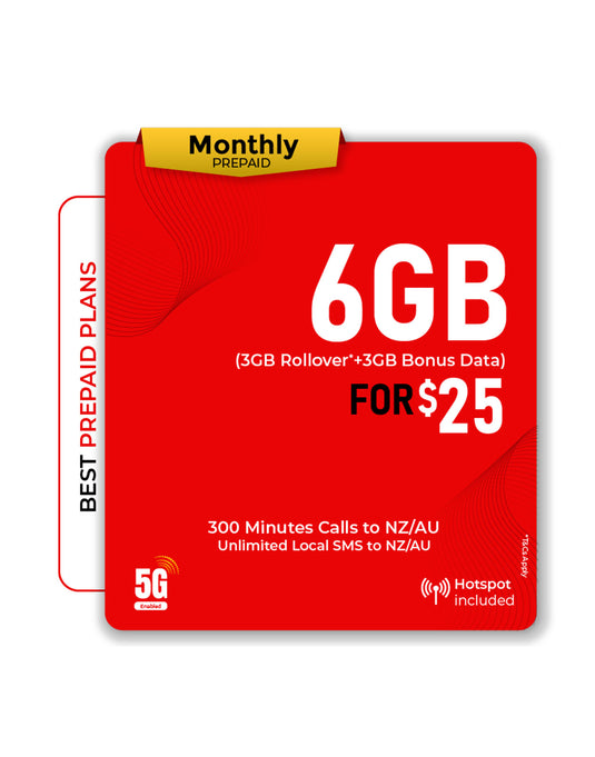 Telsim 6GB Data Prepaid SIM Card 5G