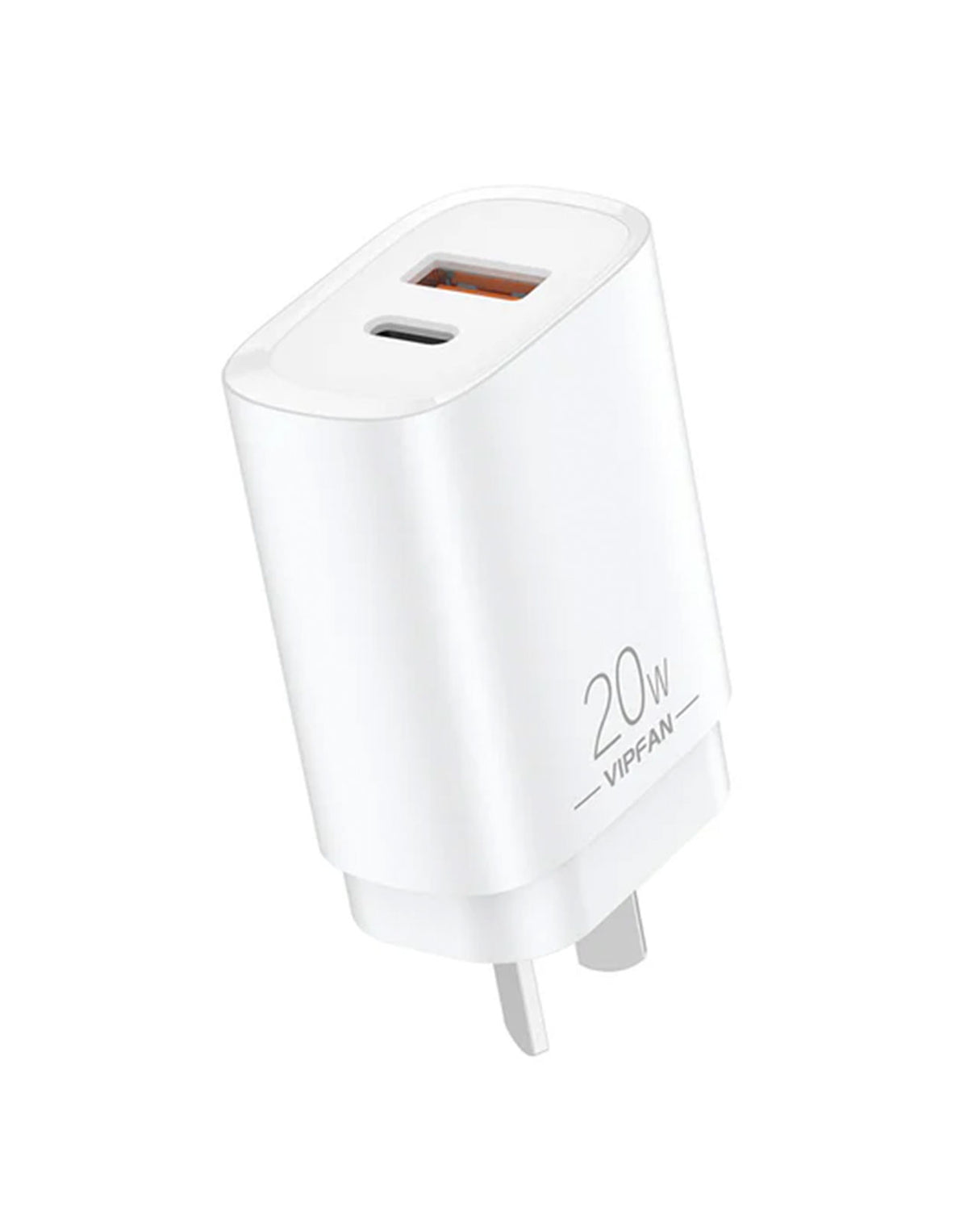 VFan 20W USB-A & USB-C Dual Super Fast Charger (AU6)
