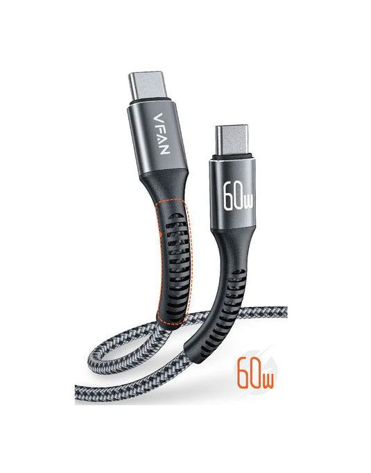 VFan 60W Super Fast Type C to Type C Cable 2 Meter (X22)