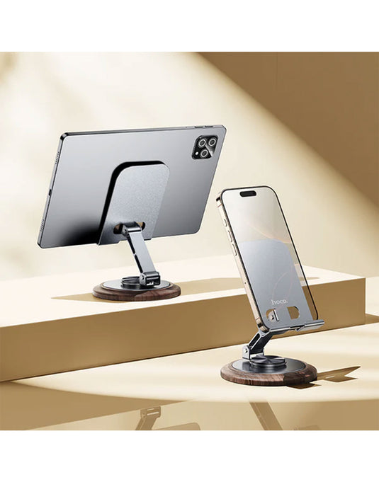 VFan Carbon Steel Foldable 360° Rotatable Desktop Stand For Phone & Tablet (DH25) - Silver (Brand New)