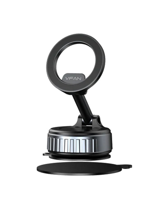 VFan Magnetic Multi-Surface Suction Cup Phone Mount with Foldable Arm (H08) 