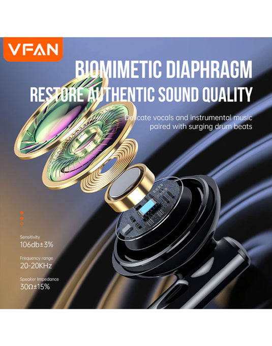 VFan Type-C Earphone Universal w/ Digital Microchip (M18)