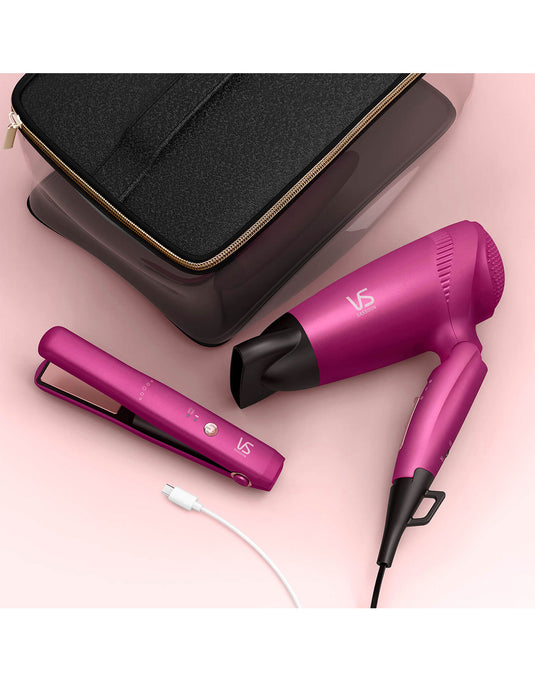 VS Sassoon Velvet Orchid Weekender Dryer & Straightener Pack