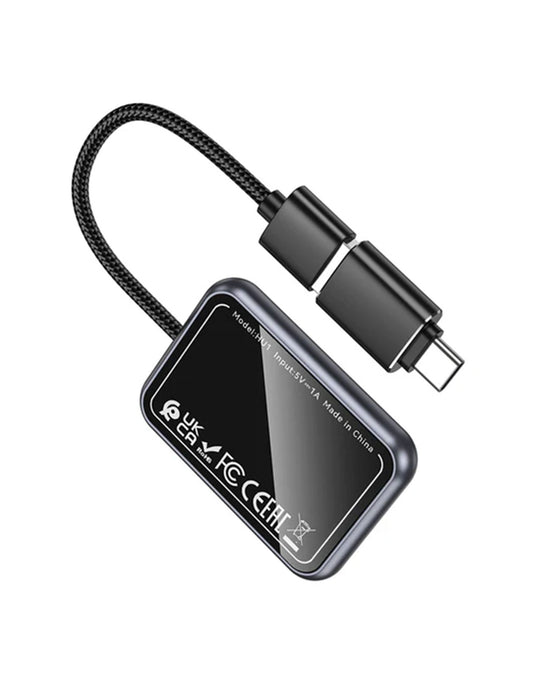 Wireless Adaptor for Apple Car Play w/ USB-A & USB-C Plug (HU1)