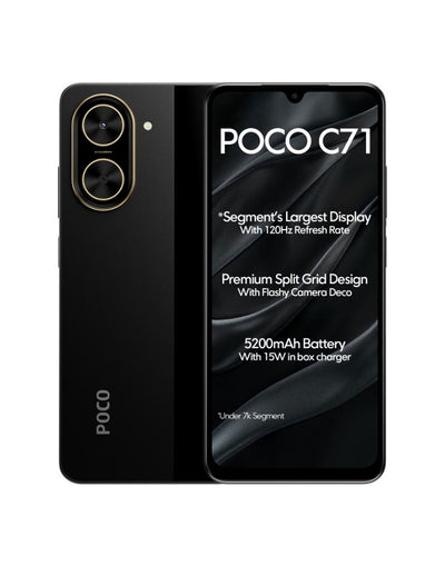 Xiaomi Poco C71 3GB 64GB 4G Dual Sim Smartphone (Brand New) + Free TPU Clear Case