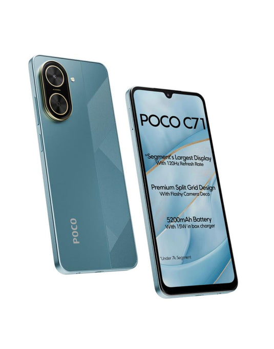 Xiaomi Poco C71 3GB 64GB 4G Dual Sim Smartphone (Brand New) + Free TPU Clear Case