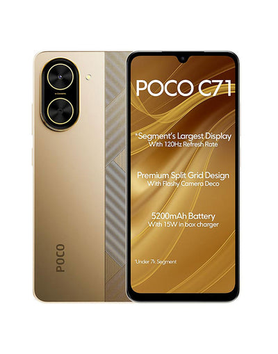 Xiaomi Poco C71 3GB 64GB 4G Dual Sim Smartphone (Brand New) + Free TPU Clear Case