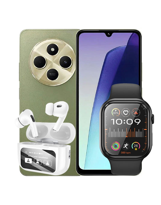 Xiaomi Redmi 14C 6GB 128GB 4G (Brand New) + Hoco Earbud ANC (EW72) + Hoco Smart Watch (Y23) (Bundle Deal)