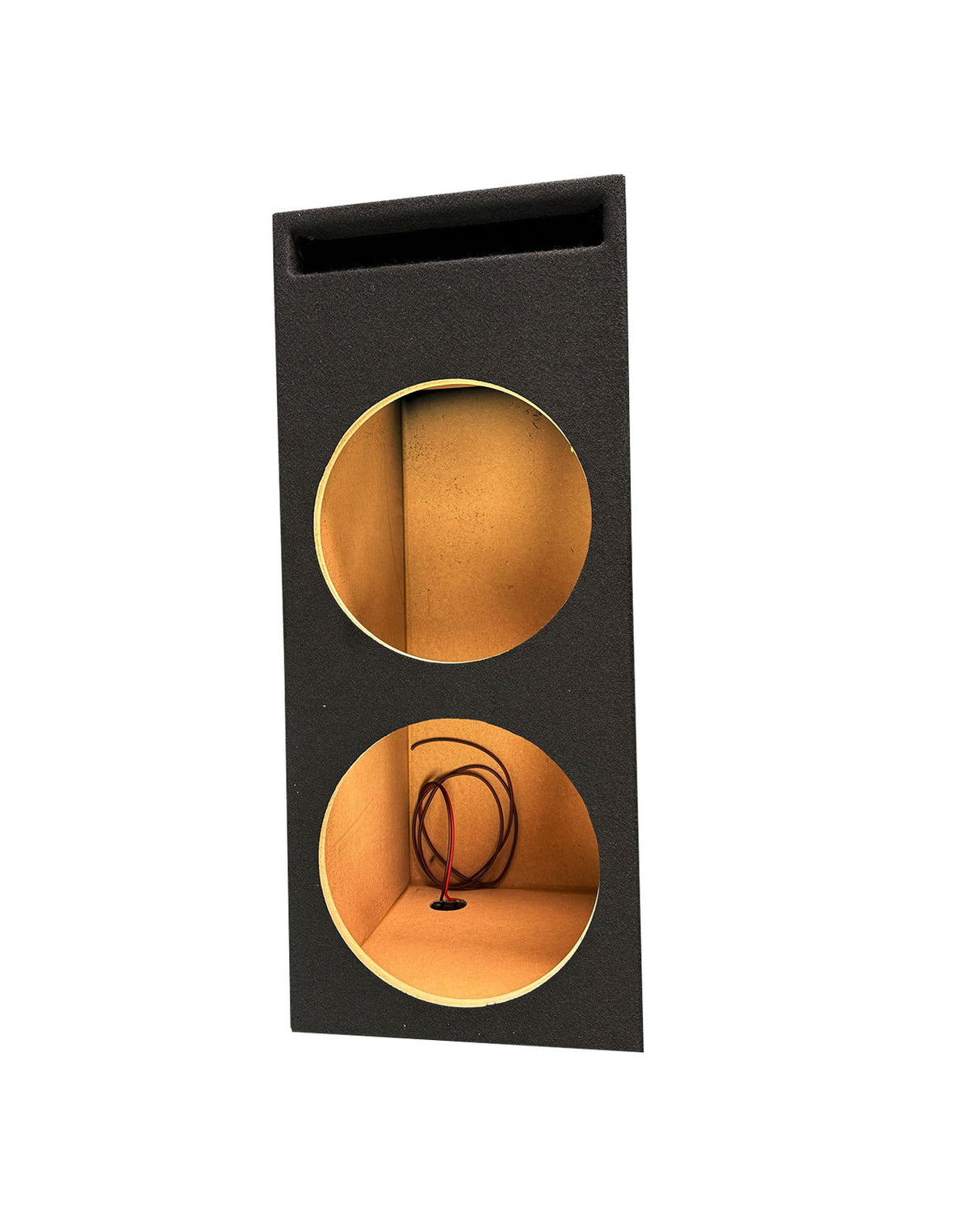 Zeroflex 12-inch Dual Custom/Ported Subwoofer Box (Carpeted) - Black