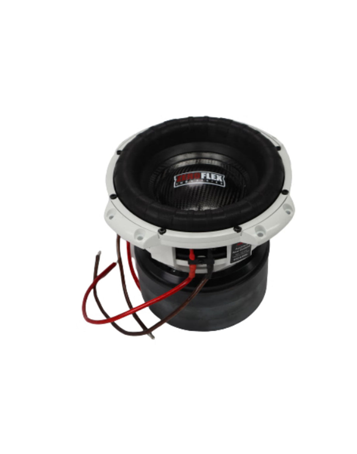 Front & Side tilted View of Zeroflex EVO-8XXL 1500RMS Car Subwoofer 