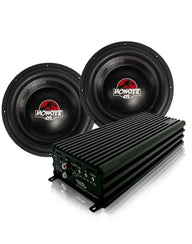 Zeroflex FLX-124 12-inch 800W RMS Monster Subwoofer - Black (Brand New) X2 + Class D Amplifier DK2000 (Bundle Deal)