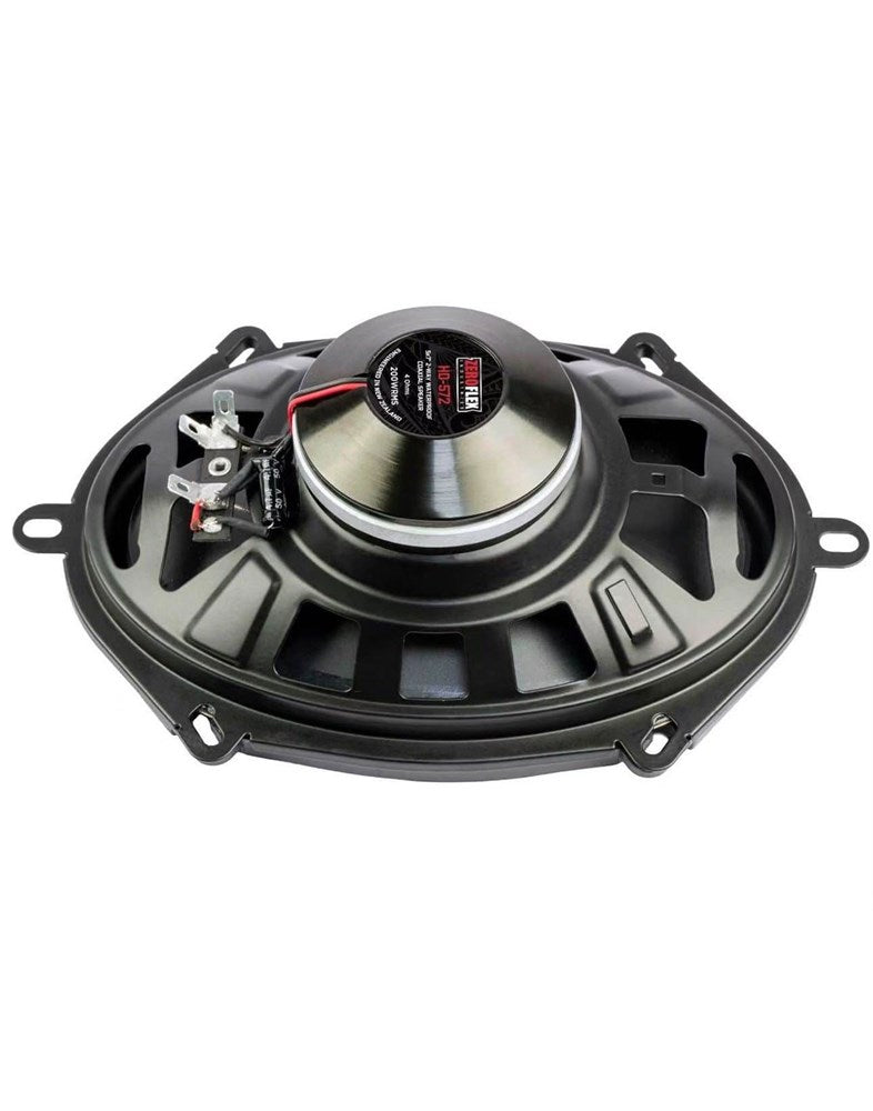 Zeroflex HD-572  5x7-inch Weather Proof 2 way Coax Speakers 200RMS 4ohm (Pair) - Black (Brand New)