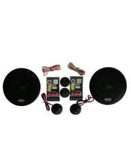 Zeroflex Speakers EFX65C 6.5" Components with Silk Dome Tweeter