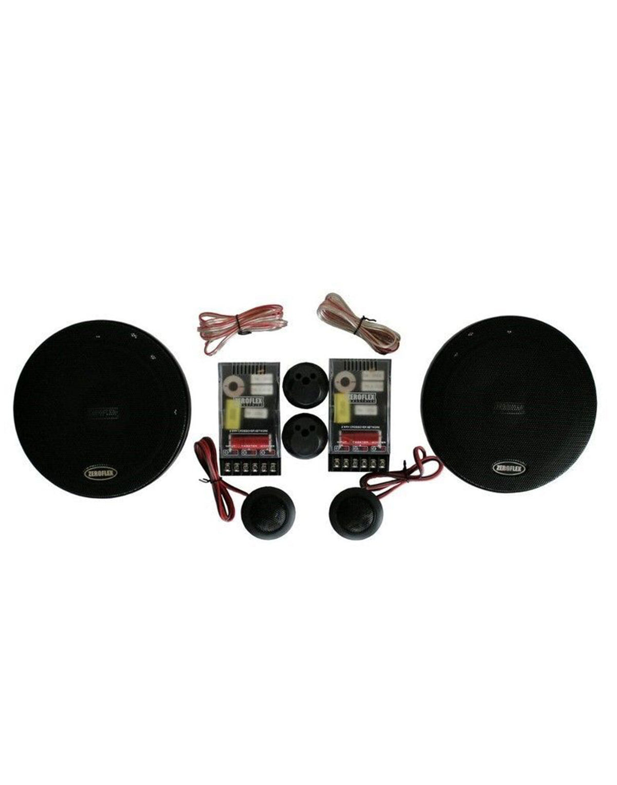 Zeroflex Speakers EFX65C 6.5" Components with Silk Dome Tweeter