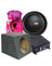 Zeroflex ZFX124 12" 350W RMS Slim Car Subwoofer + Sound Magus DK600 Class D AMP + Subwoofer Box + Wiring Kit