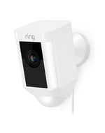 Load image into Gallery viewer, RING Spotlight Wired Powered Camera - White, 1080p, 2.4GHz Wi-Fi, 110dB Siren
