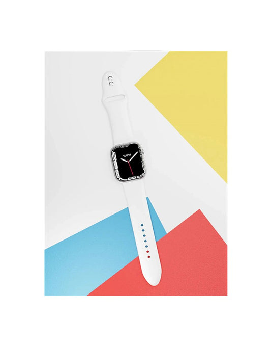 Cygnett Silicon Band for Apple Watch 3/4/5/6/7/SE 42/44/45mm - White - TechCrazy