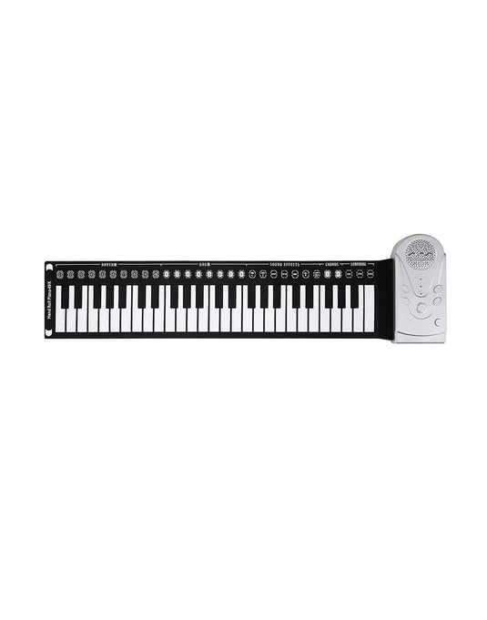 Flexible 49 Keys roll up piano soft silicone foldable electronic keyboard - TechCrazy