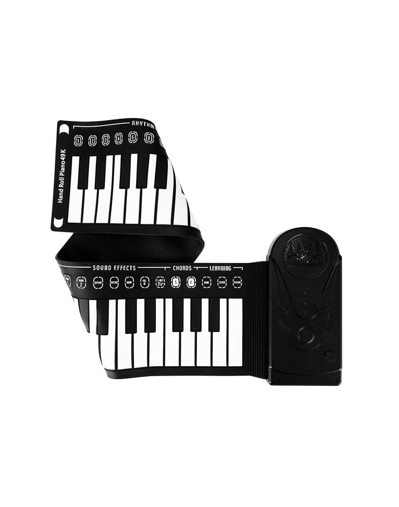 Flexible 49 Keys roll up piano soft silicone foldable electronic keyboard