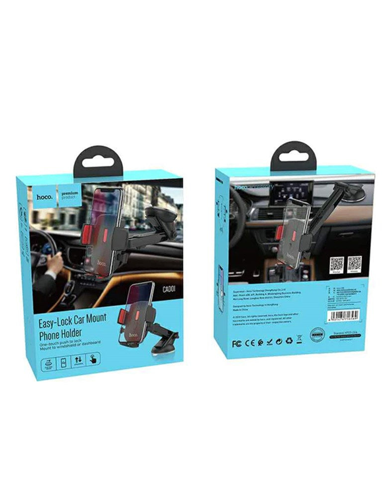 Hoco Easy-Lock Car Mount Phone Holder (CAD01)