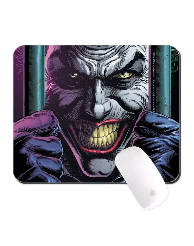 Original and Officially Licensed by DC Mouse Pad for PC, Pattern Joker and Batman, Computer Mouse Mat, Non-Slip (Joker 015 Multicoloured) - TechCrazy