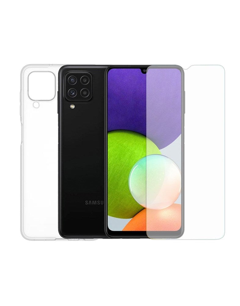 Samsung Galaxy A22 TPU + Protector Combo - TechCrazy