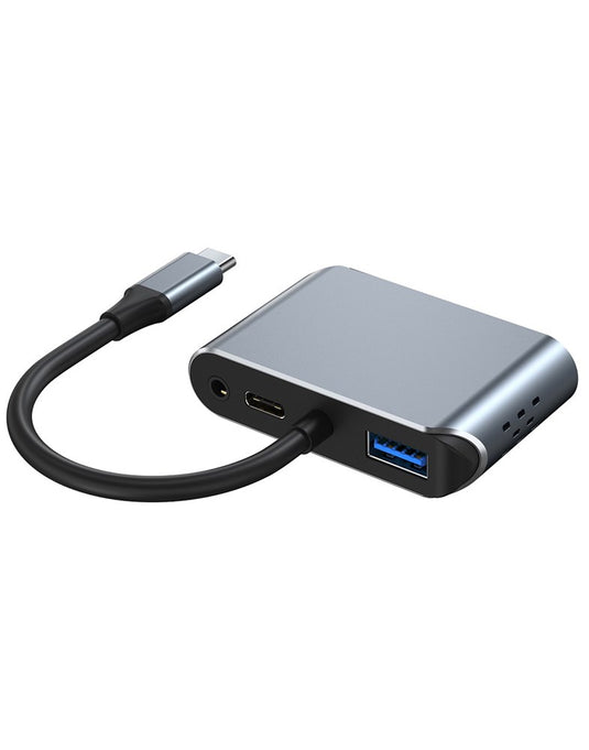 5 in 1 USB C Hub -HDMI+VGA+Audio+USB3.0+PD Support 4K/2K Support VGA Adapter(Audio Out) - TechCrazy